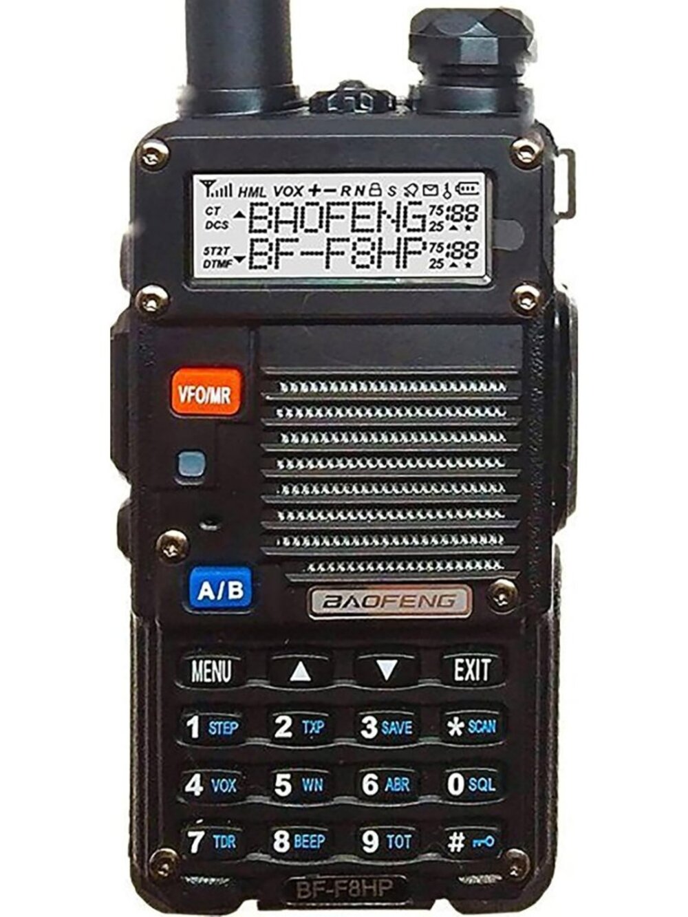 High-Power Dual Band Two-Way Radio, 8W VHF/UHF, Full Kit & Large Battery